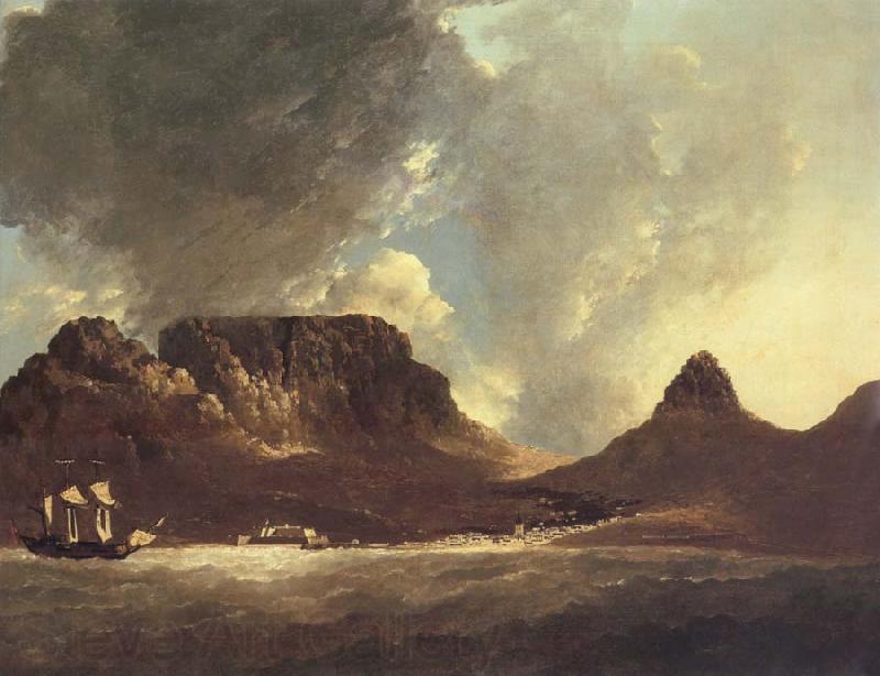 unknow artist A View of the Cape of Good Hope,taken on the spot,from on board the Resolution,capt,coode,November 1772 Norge oil painting art